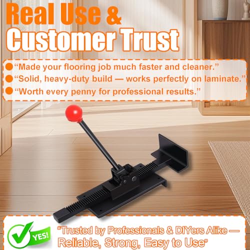Heavy Duty Ratcheting Hardwood Floor Jack Tool for Wood, Laminate & Vinyl Flooring,Flooring Jacks for Hardwood Floors, Professional Board Tightening & Positioning Aid ﻿