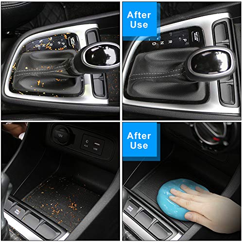 TICARVE Cleaning Gel for Car Detail Tools Car Cleaning Automotive Dust Air Vent Interior Detail Putty Universal Dust Cleaner for Auto Laptop Car Slime Cleaner - color: Blue-1Pack