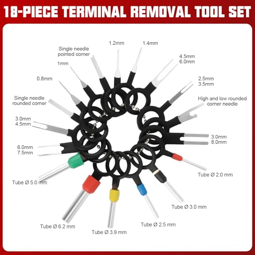 38-Piece Automotive Hose Clamp Pliers Set & Fuel Line Disconnect Tool Kit with Electrical Connector Disconnect Pliers, Terminal Pin Removal Tools, Hose Removal Pliers, Pinch-Off Clamps & Toolbox - color: 39 Pcs Hose Clamp Pliers Set