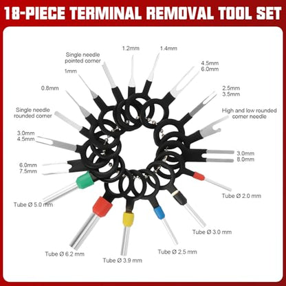 38-Piece Automotive Hose Clamp Pliers Set & Fuel Line Disconnect Tool Kit with Electrical Connector Disconnect Pliers, Terminal Pin Removal Tools, Hose Removal Pliers, Pinch-Off Clamps & Toolbox - color: 39 Pcs Hose Clamp Pliers Set