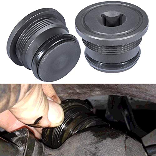 Oil Supply Rail End Plugs & Gasket/O-Rings 4C3Z6026CA for 94-03 7.3L Ford Powerstroke (Set of 2)