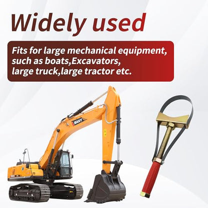 Heavy Duty Oil Filter Wrench Adjustable 9-15cm, 1-Pack Extra Large Truck Oil Filter Removal Tool Compatible with Semi Trucks, Tractors, Excavators