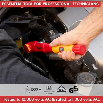FESA Electrician Insulated Torque Wrench - (1/2" Drive, 10-50 Nm Range) | 1000V Wrench w/Easy Torque Adjustment & Scale Display - Each Insulated Wrench Has ID for Traceability - style: 1/2" Drive, 10-50 Nm Range