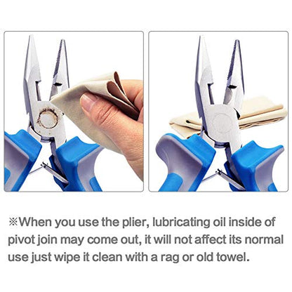 SPEEDWOX 5 Inches Bent Long Nose Pliers Mini Curved Needle Nose Pliers for jewelry Making 45 Degrees Bent Chain Nose Fine Pliers Functional Micro Professional Tool with Spring Chrome Vanadium Steel - style: 5" Bent Nose Plier