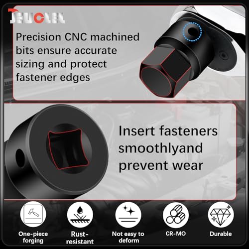 14Pcs Impact Grade Allen Bit Socket Set, Hex 1/2" 3/8" 1/4" Drive | Metric Hex Drive Socket Kit, Heavy Duty Hex bit, Screwdriver Adapter, Hand Repair Tool, Cr-Mo, Socket Wrench, Head Drill - size: 14PCS | Metric Set