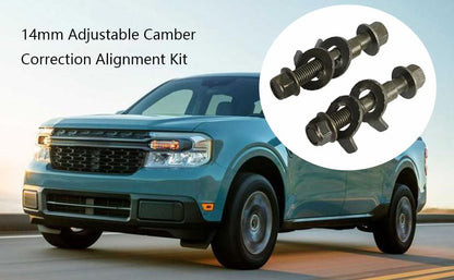 81260 4PCS 14mm Front Wheel Alignment Camber Correction Kit - Compatible with Buick, Chevrolet, Honda, Nissan, Dodge, Ford, Jeep - - size: 4PCS 14mm