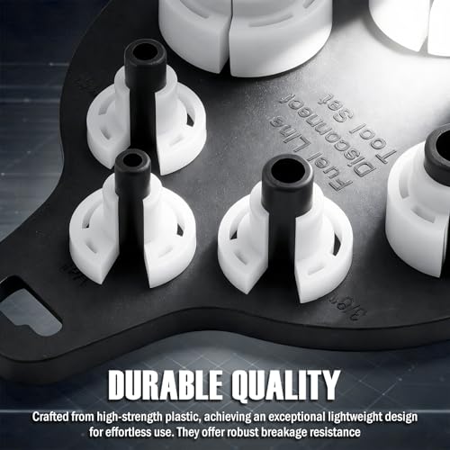 1/4" - 7/8" Fuel Line Disconnect Tool Set with 7 Standard Sizes,Plastic Air Conditioning and Fuel Line Removal Tool,Multifunctional Quick Disconnect Tools for Auto AC/Gas