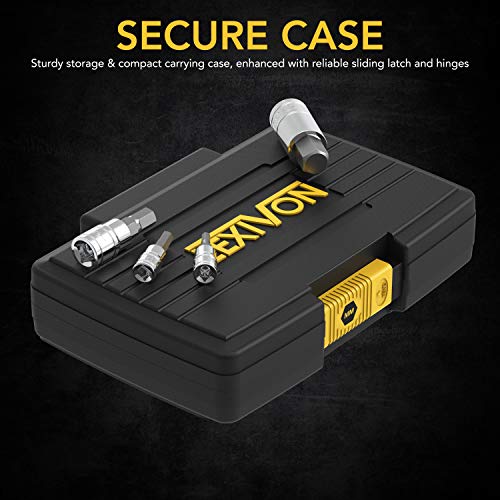LEXIVON HEX Bit Socket Set, Premium S2 Alloy Steel | 13-Piece Metric 2mm - 14mm Set | Enhanced Storage Case (LX-141) - style: HEX Bit Socket Set