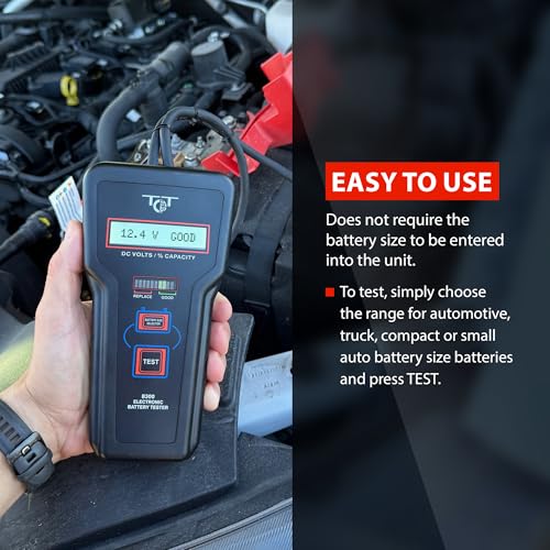 Professional 12V Electronic Battery Tester – Digital Conductance Analyzer for Car Automotive Starter & Alternator Systems, Battery Health & Capacity Checker – B300 by Tech Professional Service Tools - style: B300