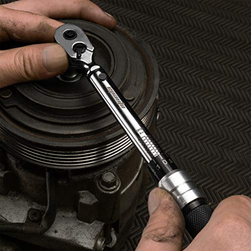 EPAuto Bike Tool 1/4 Inch Drive Click Torque Wrench Set (2 to 20 Nm), Hex/Torx Bit Socket Extension Bar Bicycle Maintenance Kit