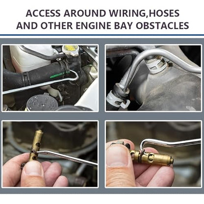 10PCS Hook and Pick Set, Alloy Steel Seal Removal Tools with Case | Automotive garages workshops, O-ring gasket extraction, long reach hooks, compact storage case