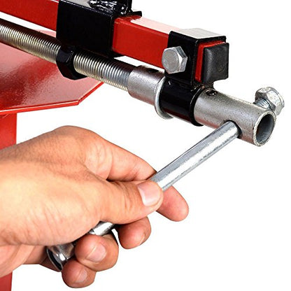 Manual Tire Changer Portable for 4" to 16-1/2"Tires Hand Bead Breaker Mounting Tool for Truck/Car/Motorcycle Tires, Red