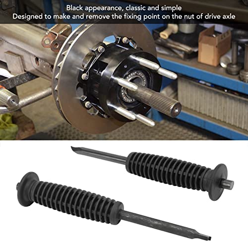 Axle Nut Removal Tool Automotive Axle Unstaking Tools 2PCS | Carbon Steel Axle Nut Removal Tool, 6.7 In Drive Axle Nut Installer And Remover Tool Compatible with Corolla, Camry, ES
