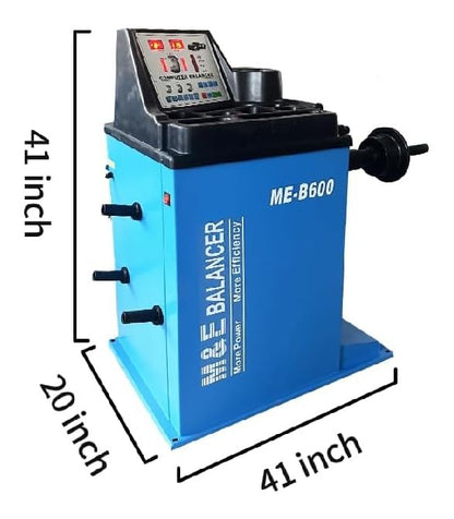 ME-T530Z 2.0HP Tire Changer with Bead Blaster Double Assist Arm & ME-B600 Wheel Balancer Machine Combo - color: Blue530+600