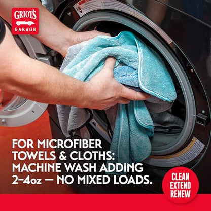 Griot's Garage Microfiber and Foam Pad Cleaner, Removes Polish, Wax, and Sealant Residue, Restores Your Car Cleaning Cloths' Effectiveness, 11067, One Gallon - size: 128 Fl Oz (Pack of 1)