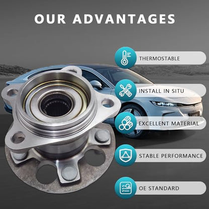 512284 Rear Wheel Bearing Hub Assembly for Toyota Highlander 2004-2013, Venza 2009-2016, Lexus RX330 RX350 RX400h 2004-2009 AWD (2PCS) - size: 512284