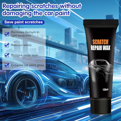 2Set Scratch Remover For Vehicles, 2026 New Car Scratch Remover Wax, Car Scratch Repair Paste For Deep Scratches, Universal Car Scratch Removal Wax With Wipe And Sponge