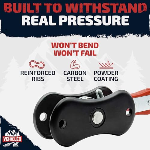 Vehiclex Brake Caliper Compression Tool, Standard Plates | Brake Pad Spreader, Steel Plates with Reinforced Ribs, For Single, Dual and Quad Piston Calipers - size: Standart plates
