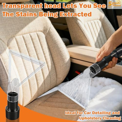 Universal Shop Vac Extractor Attachment Kit – Fits All Shop Vacs Includes 2-1/2" 1-7/8"and 1-1/4" Adapters for Carpet Cleaning Auto Detailing Wet-dry Vacuum Accessory (Large) - size: Large