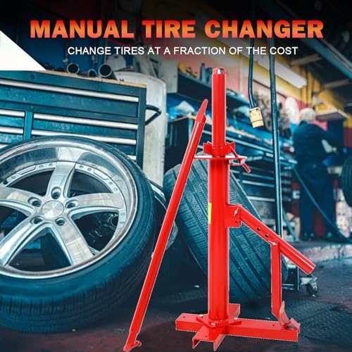 Manual Tire Changer - Portable Hand Bead Breaker Tire Machine for 8" to 16" Tires | Heavy Duty Manual Tire Mounting Tool Auto Tire Changing Tool for Car Truck Home Garage Small Auto Shop