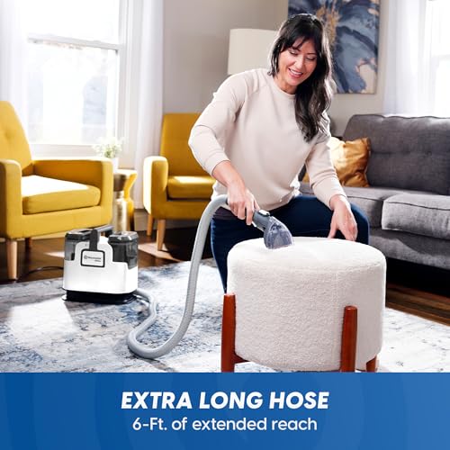 Vacmaster 400 Series Portable Carpet & Upholstery Spot Cleaner Machine | 16Kpa Power Suction with Versatile Tools for Pets, Area Rugs and Couches – SCB302 0101 - color: White