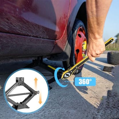 Windspeed Car Jack Wrench Ratchet tool Scissor Jack Wrench Labor-Saving Ratchet Wrench Handle Adapter
