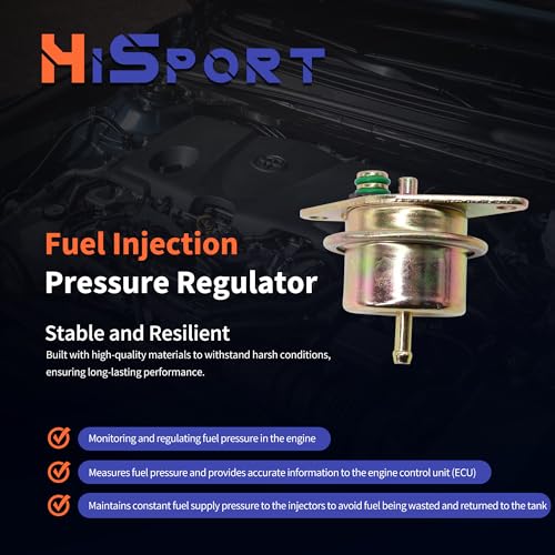 HiSport Fuel Injection Pressure Regulator - 2.7BAR, Replaces PR162T, F4SE9C968AA, F4SZ9C968A, F4TE9C968BA, F4TZ9C968B, F5AZ9C968AA, ZZM113280 - size: HSFPR162T