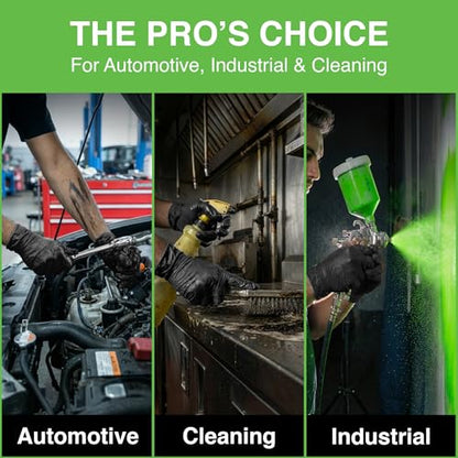 10 Mil Heavy Duty Nitrile Gloves, Diamond Grip, Latex-Free, Chemical Resistant for Mechanics & Auto Repair - size: X-Large