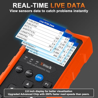 OBD2 Wireless Scanner Diagnostic Tool, Check Engine Car Code Reader 96000+ DTC Scanner with Reset for iOS & Android, Mode 6, Mode 8 & I/M Readiness Diagnostic Scanner for All Vehicles Since 1996