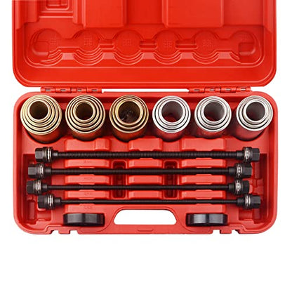 DAYUAN Universal Press Pull Sleeve Remove Install Bushes Bearings Tool Kit | Bearing & Bush Removal Tool Kit, Fits Cars LCV & HGV, Drop Forged Steel, For Bearings Seals Bushes, Universal Fit