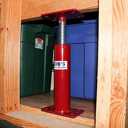 BISupply House Jacks for Leveling Crawlspace 5 Pack - 12 to 16 inch Adjustable Support Beam Basement Jack Post - Floor Lifting Joist Beam Brace for Cellar Ceiling - Screw Pole Jack - size: 12-16 Inch (5 PACK)