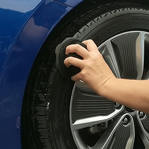 IPELY 2 Pack Large Tire Shine Applicator Pad, Durable and Reusable Hex-Grip Tire Dressing Applicator Pad for Applying Tire Shine - size: Applicator-2Pack