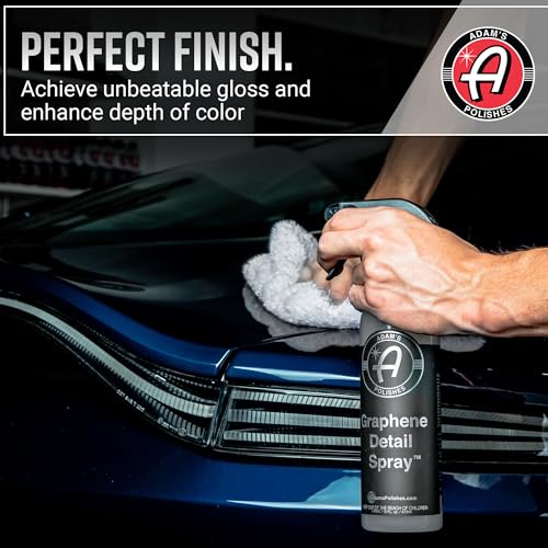 Adam's Polishes Graphene Detail Spray (2 Pack) - Extend Protection of Waxes, Sealants, & Coatings | Waterless Detailer Spray For Car Detailing | Clay Bar, Drying Aid, Add Ceramic Graphene Protection - size: 16 Fl Oz (Pack of 2)