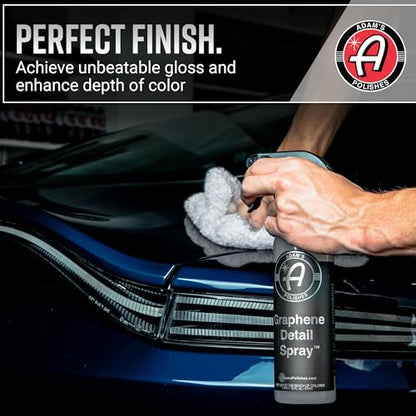 Adam's Polishes Graphene Detail Spray (2 Pack) - Extend Protection of Waxes, Sealants, & Coatings | Waterless Detailer Spray For Car Detailing | Clay Bar, Drying Aid, Add Ceramic Graphene Protection - size: 16 Fl Oz (Pack of 2)