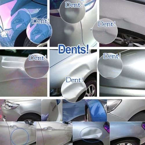 19-Piece Professional Car Dent Repair Kit - Heavy Duty Suction Cup Puller & Glue Tabs with Slide Hammer for Hail Damage, Door Dings, Auto Body Dent Removal (Small Dent Remover Tool for Car)