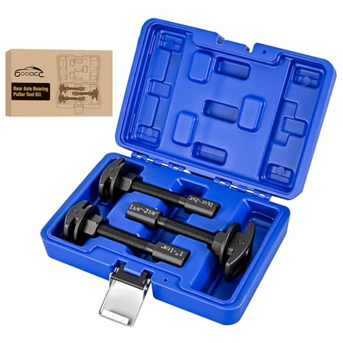 GOOACC 3PCS Rear Axle Bearing Puller Set, Axle Bearing Puller Removal Tool Kit with 3 Sizes 1" to 1-7/8", 1-5/16" to 2-3/8" & 1-3/8" to 2-7/8" Axle Wheel Bearing Removal Tools for Axles Bearings, Blue - color: 3pc Rear Axle Bearing Puller Blue
