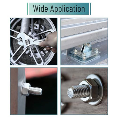 Bates- Metric Hex Nuts Assortment Kit, 7 Sizes, 130 pcs, Stainless Steel, M3 M4 M5 M6 M8 M10 M12, Hardware Nuts