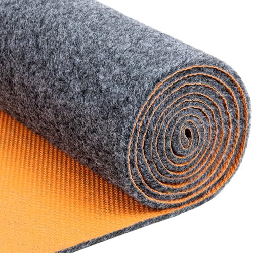 17×7.4Ft Heavy Duty Oil Spill Mat,6.5mm Thick Garage Under Car Floor Mat,1/4" Waterproof Rubber Backing,Efficient Oil Absorption,Washable Reusable Durable Non-Slip - size: 7'2" x 17'