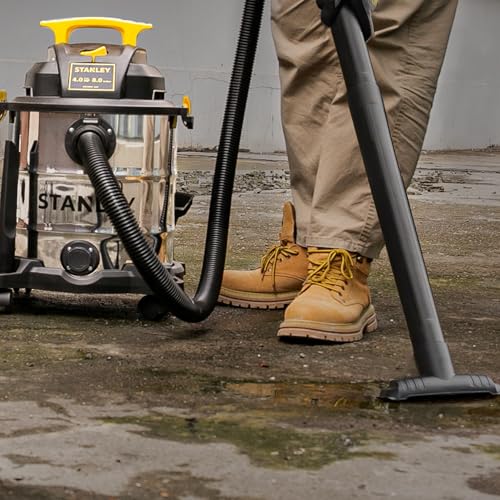 STANLEY Wet Dry Vacuum 8 Gallon 4 HP Peak Shop Vacuum with Attachment,SL18117