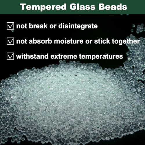 Tire Balance Beads for Truck 288 oz Balancing Beads for Motorcycle, Tempered Glass Tires Bead for Balancing Trailer, Car, Off-Road, with Tire Tread Depth Gauge - size: 18 lb (8.16 kg)
