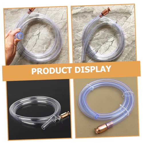 Siphon Pump Hose Kit for Liquid Transfer Durable Oil Siphon Hose with Connector Clamp Switch for Automotive Fuel and Water Transfer