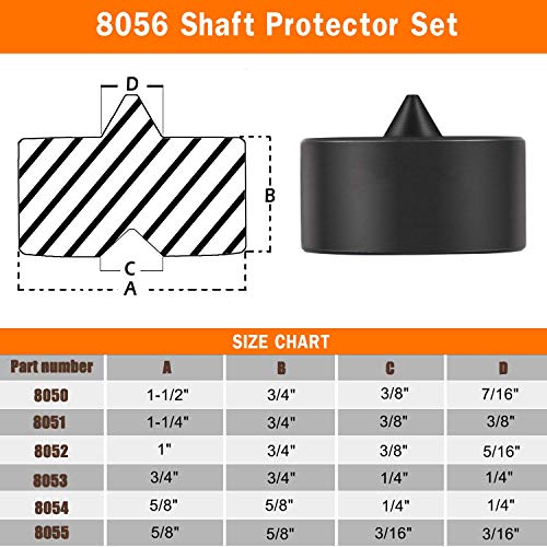 Yoursme 522 Large Gear and Pulley Puller & 7393 Gear and Pulley Puller & 8056 Shaft Protector Set for Timing Gears, Fan Pulleys