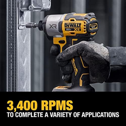 DEWALT 20V MAX Impact Driver, Cordless, 3-Speed, Battery and Charger Included (DCF845P1) - style: 20V MAX Impact Driver Kit