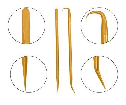 Premium Brass Pick Kit – 2 Picks with 4 Tip Styles | O-Ring and Seal Removal Tools for Scuba Diving, Automotive, and DIY Maintenance | Durable, Scratch-Free Design