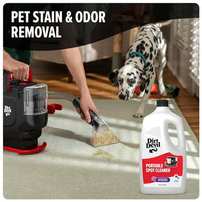 Dirt Devil Pet Portable Spot Cleaner Solution, 64 oz., Fresh Blossom Scent, Upholstery and Carpet Shampoo Solution, Eliminates Pet Messes and Odors, Pair with Dirt Devil Portable Spot Cleaners - style: 64 fl oz (Pack of 1)