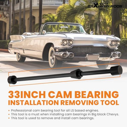 maXpeedingrods LS Cam Bearing Installation Removing Tool for Chevy LS Engines LS1 LS2 LS3 LS6 LQ9 33" Cam Bearing Tool