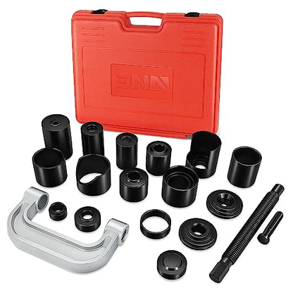 DNA Motoring 21pcs Universal Ball Joint Service Repair Remover Installer Adapter Tool Kit for Most 2WD 4WD Cars Pickups Vans SUVs,Red, TOOLS-00313 - style: 21Ball Joint Remover bule
