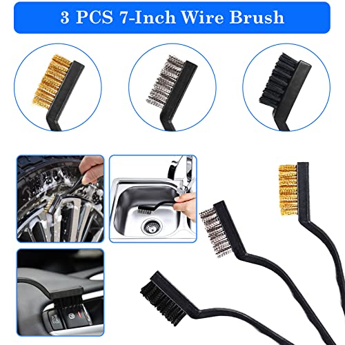 26Pcs Auto Cleaning Brush Set - Interior/exterior, Wheels Drill Brushes, Buffing Sponge Pads