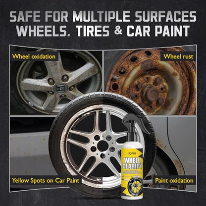 Car Wheel and Tire Cleaner Spray, Brake Dust Remover, 3.38 Fl Oz | For trucks, SUVs and motorcycles; helps loosen road grime around rims and lugs for routine washes