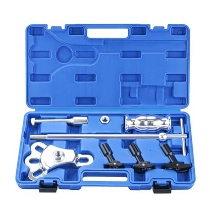 Rear Axle Bearing Puller Tool Axle Seal and Bearing Remover Set with Slide Hammer Yoke and 3 Rear Axle Puller Adapters, 1" to 2-7/8" IDs